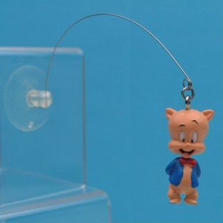 PORKY PIG Dangling DANGLER SUCTION CUP MOUNT LOONEY TUNES WARNER BROTHERS 9668 2