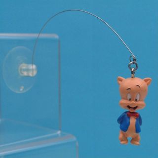 PORKY PIG Dangling DANGLER SUCTION CUP MOUNT LOONEY TUNES WARNER BROTHERS 9668 3