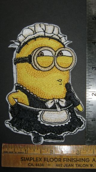 Despicable Me Cute Sexy Minion Maid Embroidered Patch Badge Sew Or Iron On