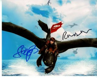How To Train Your Dragon Signed 8x10 Photo - Jay Baruchel & Randy Thom