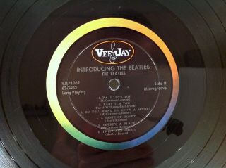 The Beatles - Introducing - Vee Jay 1964 Mono - Oval Rainbow Labels - Love Me Do 3