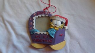Garfield My 1st Christmas Ornament / Magnet 2004 By Paws Spot For Photo