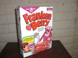 2014 Frankenberry Cut Out Mask Cereal Box General Mills Monsters Cereals