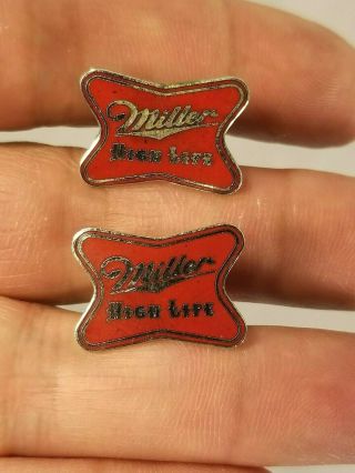 Vintage Miller High Life Beer Cuff Links (pair)