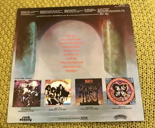 Kiss Love Gun Australia Lp Vinyl Different Back Cover Astor Rare Aucoin 1977
