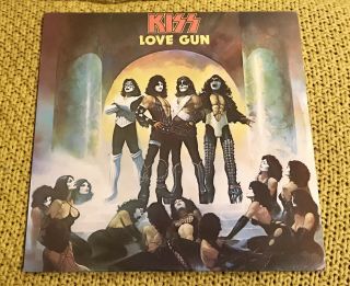 Kiss Love Gun Australia Lp Vinyl Different Back Cover Astor Rare Aucoin 1977 2