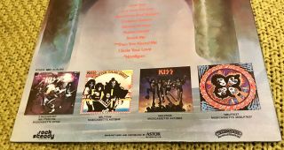 Kiss Love Gun Australia Lp Vinyl Different Back Cover Astor Rare Aucoin 1977 3