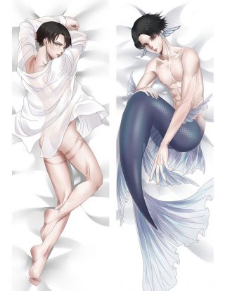 Anime Attack On Titan Levi Ackerman Dakimakura Hugging Body Pillow Case Cover