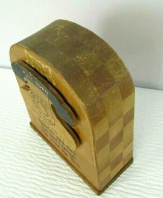 Parksmith Vintage Wooden Feed The Kitty Cat Coin Bank Telephone Mechanical wood 3