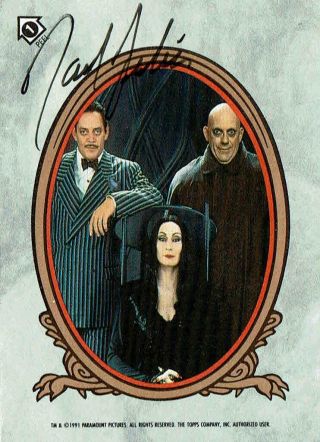 Raul Julia (d.  1994) - Gomez In " The Addams Family " - Autograph Trading Card