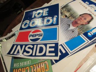 Pepsi,  Poster / Sign,  Ice Cold Pepsi Inside,  17 " X 22 ".