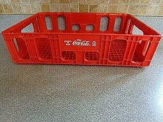 Vintage Coca Cola Red Plastic Carrier Case Crate Coke