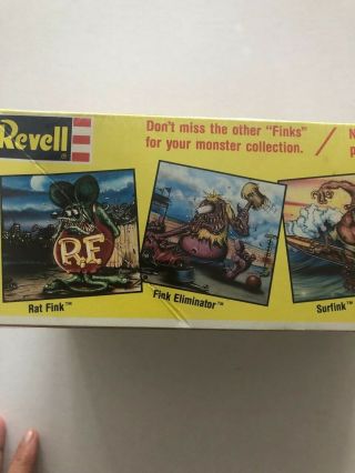 1990 Revel Model 6197 Rat Fink by Ed Big Daddy Roth Mr Gasser Factory. 5