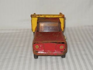 Vintage 1960 ' s Tonka Red Yellow Pressed Steel Dump Truck 3