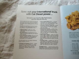 Caterpillar engine for International truck 9370 brochure 2