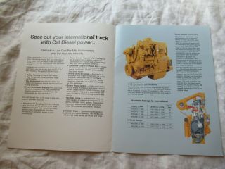 Caterpillar engine for International truck 9370 brochure 4