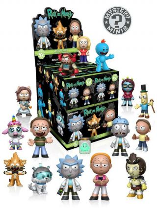 Rick And Morty Tv Series Mystery Mini Vinyl Figures Case Of 12 Funko