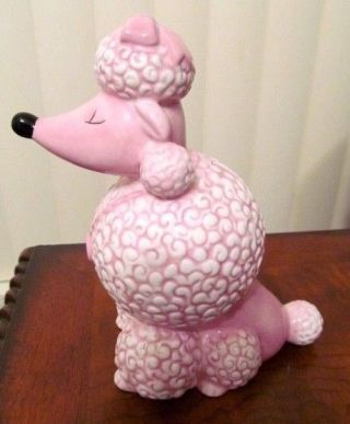Rare Vintage Mary Kay Ash Charitable Foundation Ceramic " Gigi " Pink Poodle Bank