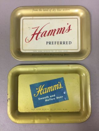 Vintage Hamms Beer Tip Tray’s