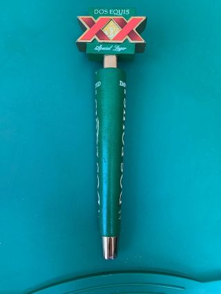 Dos Equis Xx Vintage Beer Tap Handle Special Lager 12 " Tall Keg Mexico