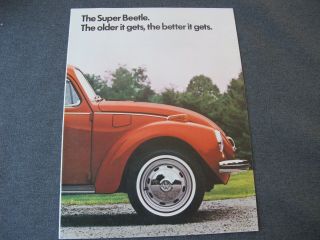 1972 The Beetle Vw Volkswagen Car Us Dealer Brochure