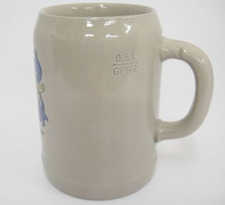 Munchen Beer Mug.  5 Liters GERZ Stoneware Made West Germany Crest 2