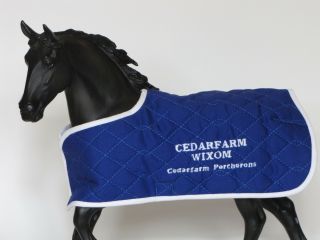 Cedarfarm Wixom Custom Embroidered Blanket Fits Breyer Percheron Model Horse