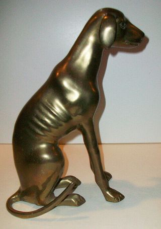 Brass Whippet - Greyhound 10 3/4
