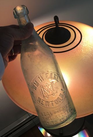 Big Antique Newton Nj Beer Soda Bottle W H Earl Blob Top 1800s Era