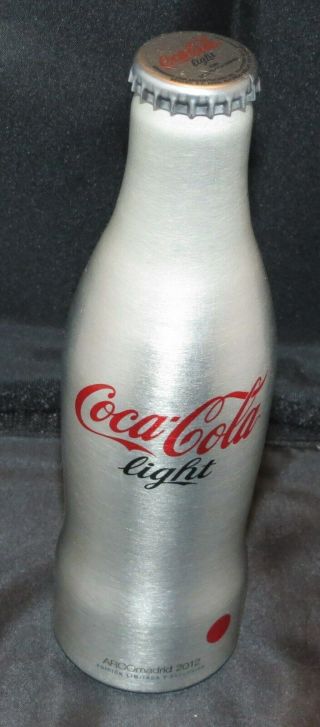 Coke Coca - Cola Light Aluminium Bottle 250ml Spain Arcomadrid 2012 Ltd.  Edition