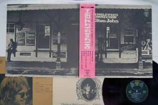Elton John Tumbleweed Connection Djm Fp - 80211 Japan Obi Red Vinyl Vinyl Lp