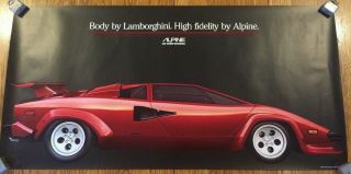 Body By Lamborghini High Fidelity By Alpine Electronics Poster 1981