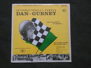 Dan Gurney And His World Of Racong 1965 Lp Record