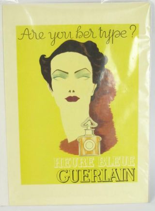 Vtg 1937 Heure Bleue Guerlain Perfume Are You Her Type Art Deco Ad Art Darcy Hh