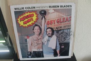 Ruben Blades - Willie Colon - Richie Ray - Bobby Cruz Signed Lps (3)