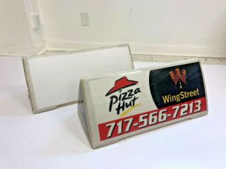 2 Advertising Car Topper Pizza Hut Delivery Vehicle Sign Wingstreet Lighted Lamp