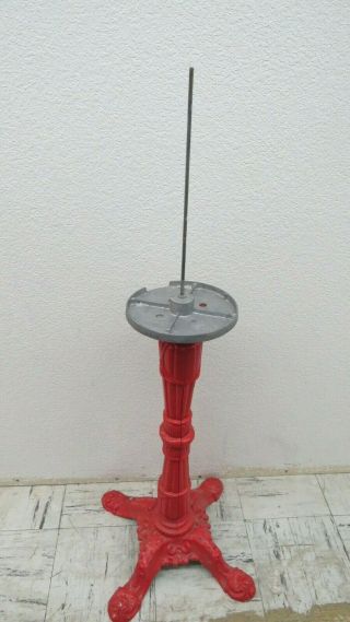 Vintage Glass Globe Gumball Machine With Die Cast Stand  CS 3