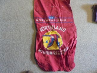 Vintage Northrup King Northland Medium Red Clover Cloth Seed Bag