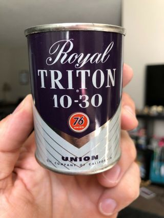 76 Royal Triton 10 - 30 Oil Can Bank Union Co.  Of California