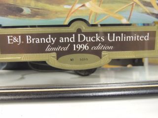 E &J Brandy Ducks Unlimited Mirrored Print Limited 1996 Edition 3