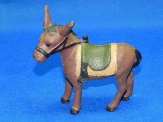 Antique Vintage Cast Iron Donkey Mule Coin Savings Still Bank