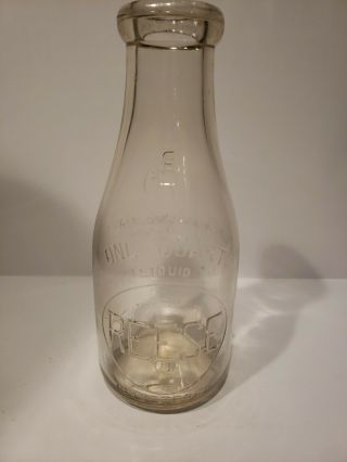 Reese - One Quart Milk Bottle - Allentown,  Pa? Doylestown,  Pa