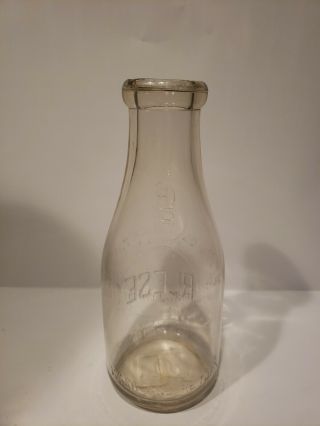 REESE - One Quart Milk Bottle - Allentown,  PA? Doylestown,  PA 3