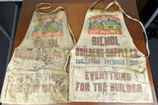Vintage Advertising Shop Aprons Silhol Builders Supply Co Pittsburgh Pa