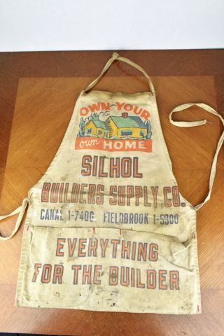 Vintage Advertising Shop Aprons Silhol Builders Supply Co Pittsburgh PA 3