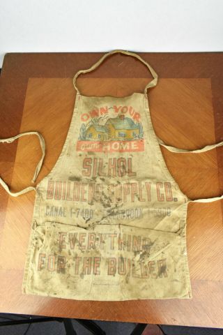 Vintage Advertising Shop Aprons Silhol Builders Supply Co Pittsburgh PA 4