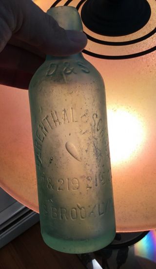 1890 S Brooklyn Ny Blob Top Beer Soda Bottle Derenthal & Schalk 217 219 21st St