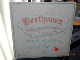 Beethoven: Five Sonatas Piano & Cello.  Daniel Shafran,  Anton Ginzburg Melodiya
