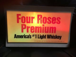 Vintage Four Roses Light - Up Blinking Whiskey Display