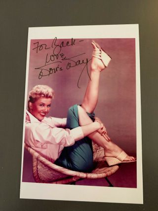 Doris Day Hand Signed Small Photograph Autograph